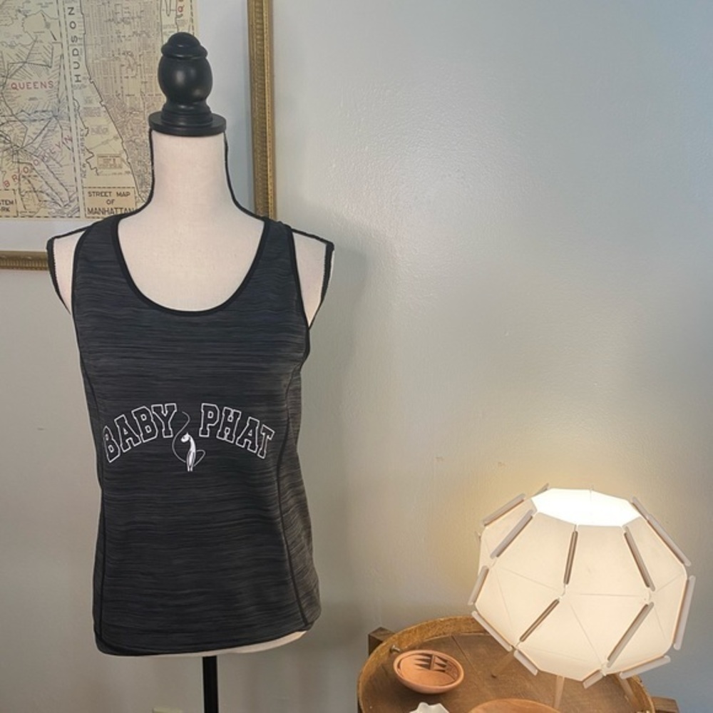 Baby Phat Athletic Black‎ and Gray Tank Top